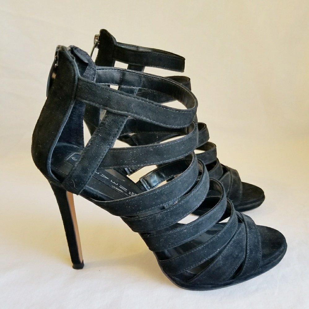 Steve Madden Suede Strappy Heels - Picture 2 of 5